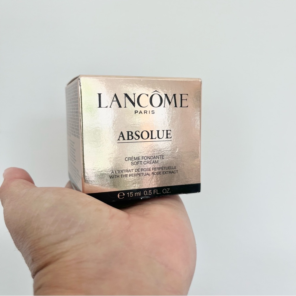 Lancôme Absolue Soft Cream Gold Black 50% Full w Box Skincare Women’s 15mL .5 Oz
